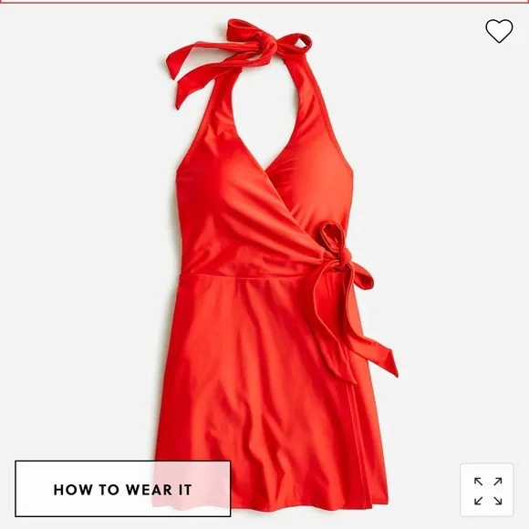 j crew halter wrap swim dress Halter Wrap Swim Dress Free Shipping